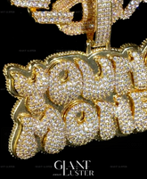GL Young Money Pendant S925 Plated 16K Gold  VVS moissanite diamonds